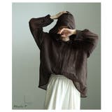 ニュアンスで決まるワッシャー加工フーディーシャツ レディース ファッション | Sawa a la mode | 詳細画像2