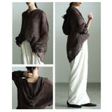 ニュアンスで決まるワッシャー加工フーディーシャツ レディース ファッション | Sawa a la mode | 詳細画像17