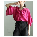 ふわりと揺れるギャザーフレアスリーブスキッパーブラウス レディース ファッション | Sawa a la mode | 詳細画像7