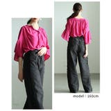 ふわりと揺れるギャザーフレアスリーブスキッパーブラウス レディース ファッション | Sawa a la mode | 詳細画像8