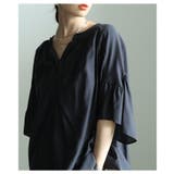 ふわりと揺れるギャザーフレアスリーブスキッパーブラウス レディース ファッション | Sawa a la mode | 詳細画像20