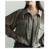 新スタンダードなデニムドッキングシアーショートジャケット レディース ファッショ… | Sawa a la mode | 詳細画像11 
