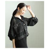 新スタンダードなデニムドッキングシアーショートジャケット レディース ファッショ… | Sawa a la mode | 詳細画像17 