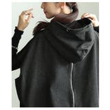 日常にモードが溶け込む異素材バックジップ変形フーディー レディース ファッション | Sawa a la mode | 詳細画像11 
