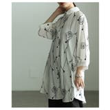 甘さに逃げない幾何学風ローズ刺繍コットンシャツチュニック レディース ファッショ… | Sawa a la mode | 詳細画像7 