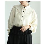 艶めき纏うレース切替サテンブラウス レディース トップス | Sawa a la mode | 詳細画像15