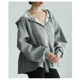 顔まわり華やぐリボンタイペプラムパーカー レディース トップス | Sawa a la mode | 詳細画像4