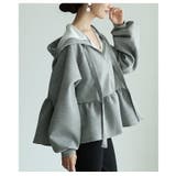顔まわり華やぐリボンタイペプラムパーカー レディース トップス | Sawa a la mode | 詳細画像8
