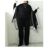 着こなし自在の配色ケープ付きニットセットアップ レディース セットアップ | Sawa a la mode | 詳細画像16 