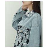常識をハックするチュールフラワー切替デニムジャケット レディース ファッション | Sawa a la mode | 詳細画像9 