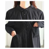 静かに主張する幾何学刺繍パッチポケットイレヘムシャツチュニック レディース ファ… | Sawa a la mode | 詳細画像5 