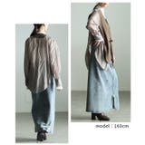重ね着風でこなれるシアーシャツドッキングジャケット レディース アウター | Sawa a la mode | 詳細画像10