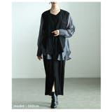 重ね着風でこなれるシアーシャツドッキングジャケット レディース アウター | Sawa a la mode | 詳細画像13