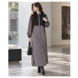 モードに着映える異素材ベストドッキングシャツワンピース レディース ワンピース | Sawa a la mode | 詳細画像2 