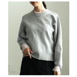 シンプルに映える配色アクセントクルーネックニット レディース トップス | Sawa a la mode | 詳細画像12