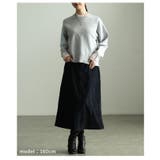 シンプルに映える配色アクセントクルーネックニット レディース トップス | Sawa a la mode | 詳細画像13
