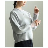 シンプルに映える配色アクセントクルーネックニット レディース トップス | Sawa a la mode | 詳細画像14