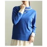 顔まわり華やぐ配色ラインニットプルオーバー レディース トップス | Sawa a la mode | 詳細画像16 
