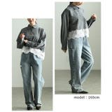 クラシカルに映えるフロッキードット裾レースシャツ レディース トップス | Sawa a la mode | 詳細画像10