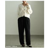 表情豊かなフリンジドビーイージーパンツ レディース パンツ | Sawa a la mode | 詳細画像13