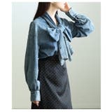 甘さを結ぶボリュームリボンデニムシャツ レディース トップス | Sawa a la mode | 詳細画像8