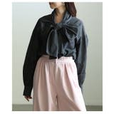 甘さを結ぶボリュームリボンデニムシャツ レディース トップス | Sawa a la mode | 詳細画像14