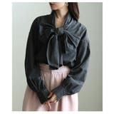 甘さを結ぶボリュームリボンデニムシャツ レディース トップス | Sawa a la mode | 詳細画像18
