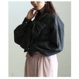 甘さを結ぶボリュームリボンデニムシャツ レディース トップス | Sawa a la mode | 詳細画像19