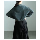 お洒落に決まるデニムドッキングプリーツワンピース レディース ワンピース | Sawa a la mode | 詳細画像9