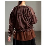 甘さを添えるチュール切り替えノーカラーブルゾン レディース アウター | Sawa a la mode | 詳細画像15