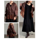 甘さを添えるチュール切り替えノーカラーブルゾン レディース アウター | Sawa a la mode | 詳細画像17