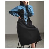 気負わず着映えるデニムドッキングロングワンピース レディース ワンピース | Sawa a la mode | 詳細画像12