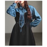 気負わず着映えるデニムドッキングロングワンピース レディース ワンピース | Sawa a la mode | 詳細画像21