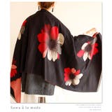 アートなコスモス模様のストール。レディース ファッション ストール | Sawa a la mode | 詳細画像8