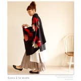 アートなコスモス模様のストール。レディース ファッション ストール | Sawa a la mode | 詳細画像9