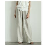 アイボリー | 落ち感のある上品シルエットのミックスツイードピンタックパンツ レディース ファッ… | Sawa a la mode