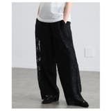 ブラック | 足下華やぐクロシェレースイージーワイドパンツ レディース ファッション | Sawa a la mode