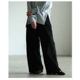 ブラック | シーズンムード高まるコーデュロイカーブパンツ レディース ファッション | Sawa a la mode