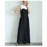 オフ×ブラック | 着るだけで即オシャレ見えなカットドッキングナイロンワンピース レディース | Sawa a la mode