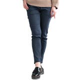 ネイビー | 360度褒められる究極美脚なストレッチテーパードパンツ レディース ファッション | Sawa a la mode
