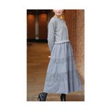 グレー | 着るだけで脚長美人なニット切替フレアワンピース レディース ファッション | Sawa a la mode