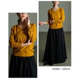 マスタード | ベーシックで着回し力抜群なVネックニットトップス レディース ファッション | Sawa a la mode