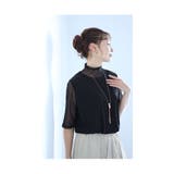 ブラック | 首元 二の腕を包んで隠す大人の新定番カットソー レディース | Sawa a la mode