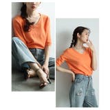 オレンジ | 「選べる8カラー」心地よさと美しさを兼ね備えたサマーニットトップス レディース | Sawa a la mode
