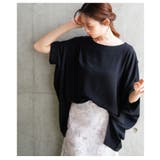 ブラック | 着痩せして見える華奢見せドルマンスリーブカットソー レディース ファッション | Sawa a la mode