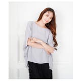 グレー | 着痩せして見える華奢見せドルマンスリーブカットソー レディース ファッション | Sawa a la mode