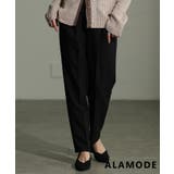 ブラック | オンオフ使える美脚テーパードパンツ 美脚 レディース | Sawa a la mode