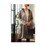 グレージュ | 実用性 機能性に優れたバイカラーレインコート レディース | Sawa a la mode