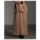 ブラウン | 軽やかにすらり穿けるメッシュストレートロングスカート レディース ファッション | Sawa a la mode