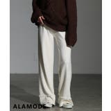 アイボリー | 使える万能ニットワイドパンツ レディース ボトムス | Sawa a la mode